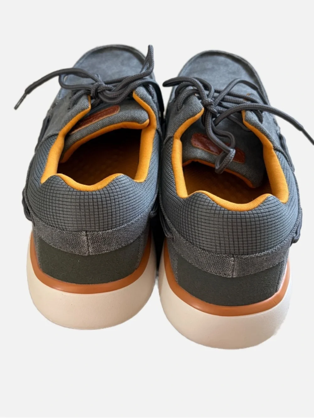 Orthofeet Gray Casual Comfort Shoes Men’s Size 11 (EU 44.5) Boat Shoes